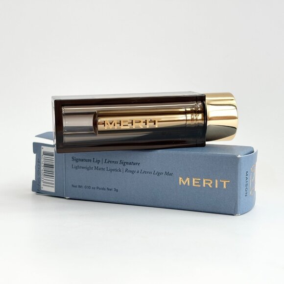 NWT Merit Signature Lip Lightweight Matte Lipstick - Maison - Picture 1 of 10
